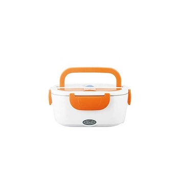 Cutie electrica SIKS® incalzit mancarea, pranz, alb/portocaliu Cutie electrica SIKS® incalzit mancarea, pranz, alb/portocaliu