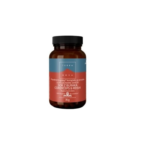 Supliment alimentar Terranova Suc de sfecla rosie, Cordyceps si Reishi 70g