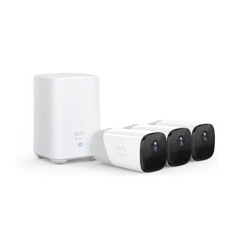 Kit supraveghere video eufyCam 2 Pro Security wireless, Rezolutie 2K, IP67, Nightvision, 3 camere video Kit supraveghere video eufyCam 2 Pro Security wireless, Rezolutie 2K, IP67, Nightvision, 3 camere video