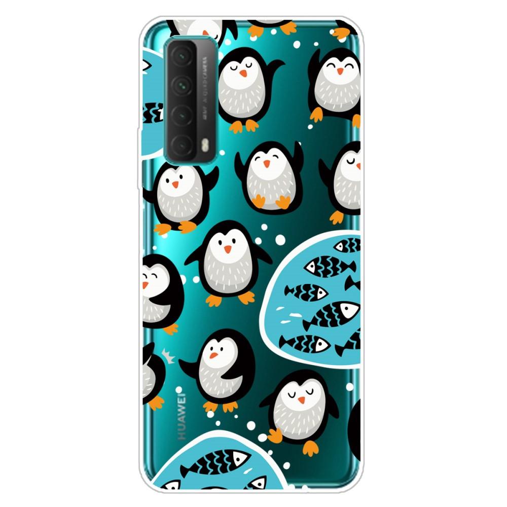 Husa silicon Huawei P Smart 2021 model Lovely Penguins, Silicon, TPU Viceversa Multicolor
