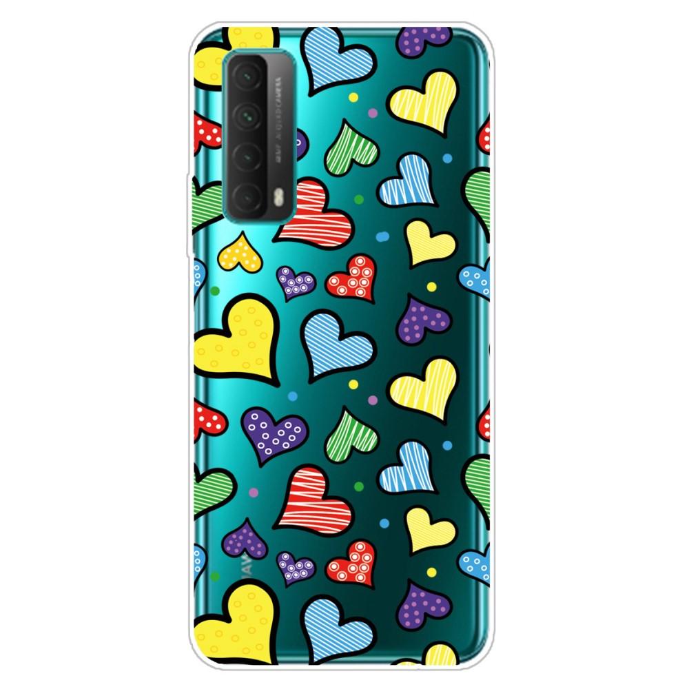 Husa silicon Huawei P Smart 2021 model Colourful Hearts, Silicon, TPU Viceversa Multicolor
