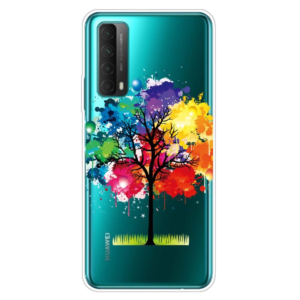 Husa silicon Huawei P Smart 2021 model Colorful Tree, Silicon, TPU Viceversa Multicolor