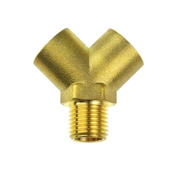 Teu conector furtun compresor Y, filet interior, 2 x 1/4 mama, 1 x 1/4 tata, alama, Pansam Teu conector furtun compresor Y, filet interior, 2 x 1/4 mama, 1 x 1/4 tata, alama, Pansam