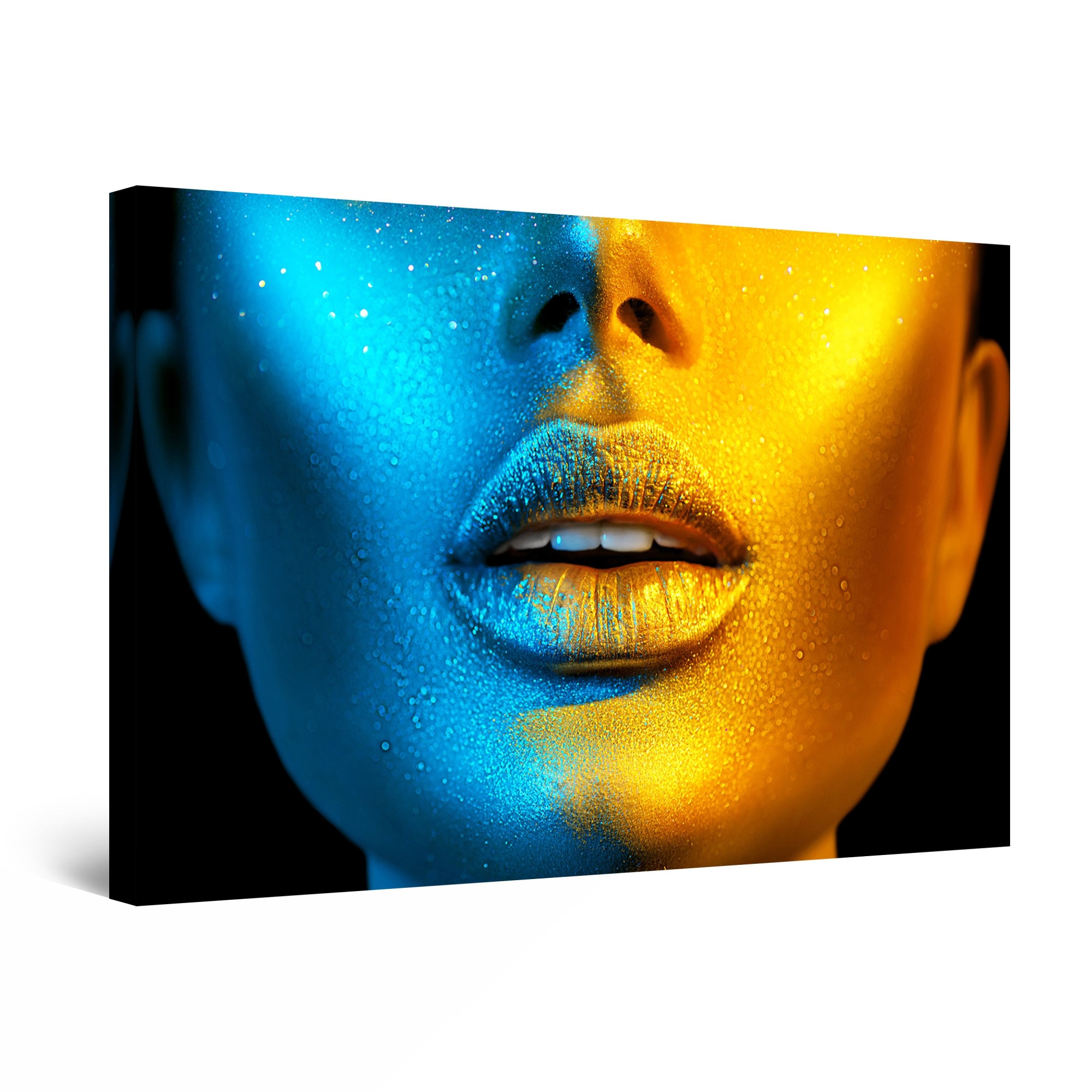 Tablou DualView Startonight Portret Metalic, luminos in intuneric, 120 cm x 80 cm