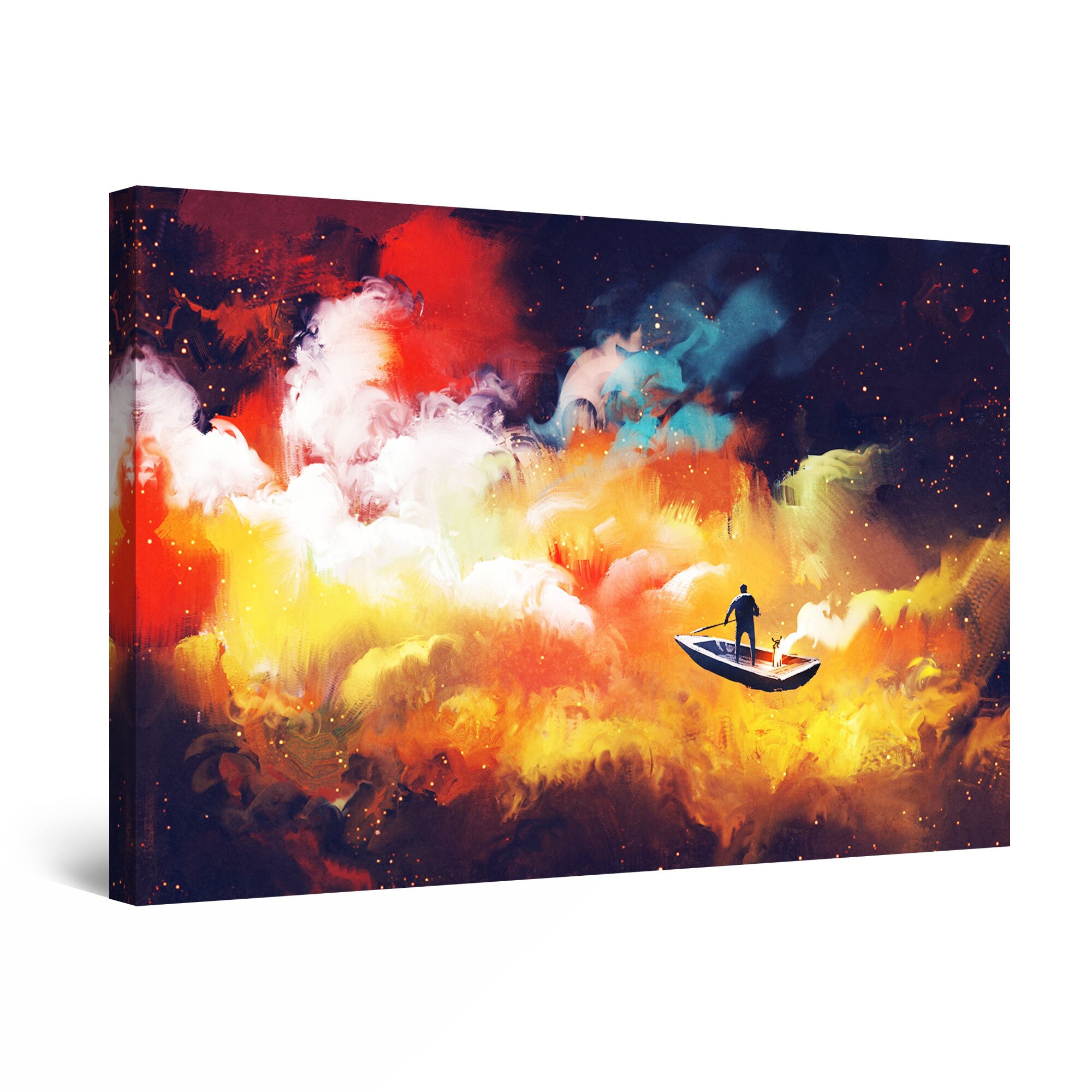 Tablou DualView Startonight Pescuit printre Nori, luminos in intuneric, 30 cm x 20 cm