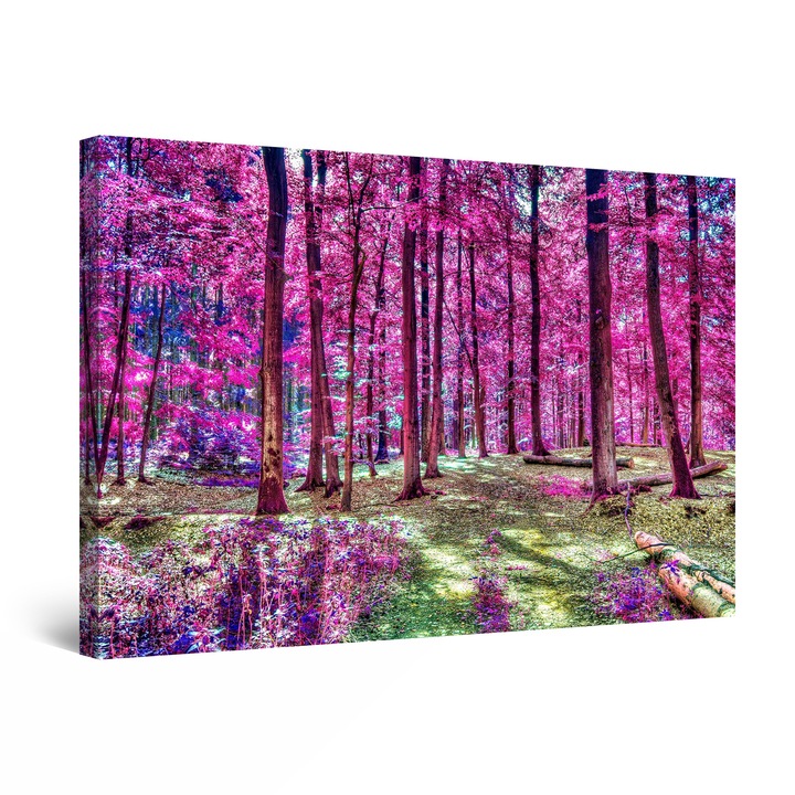 Рисуване DualView Startonight Pink Flowers in the Forest, ярко в тъмното, 120 cm x 80 cm