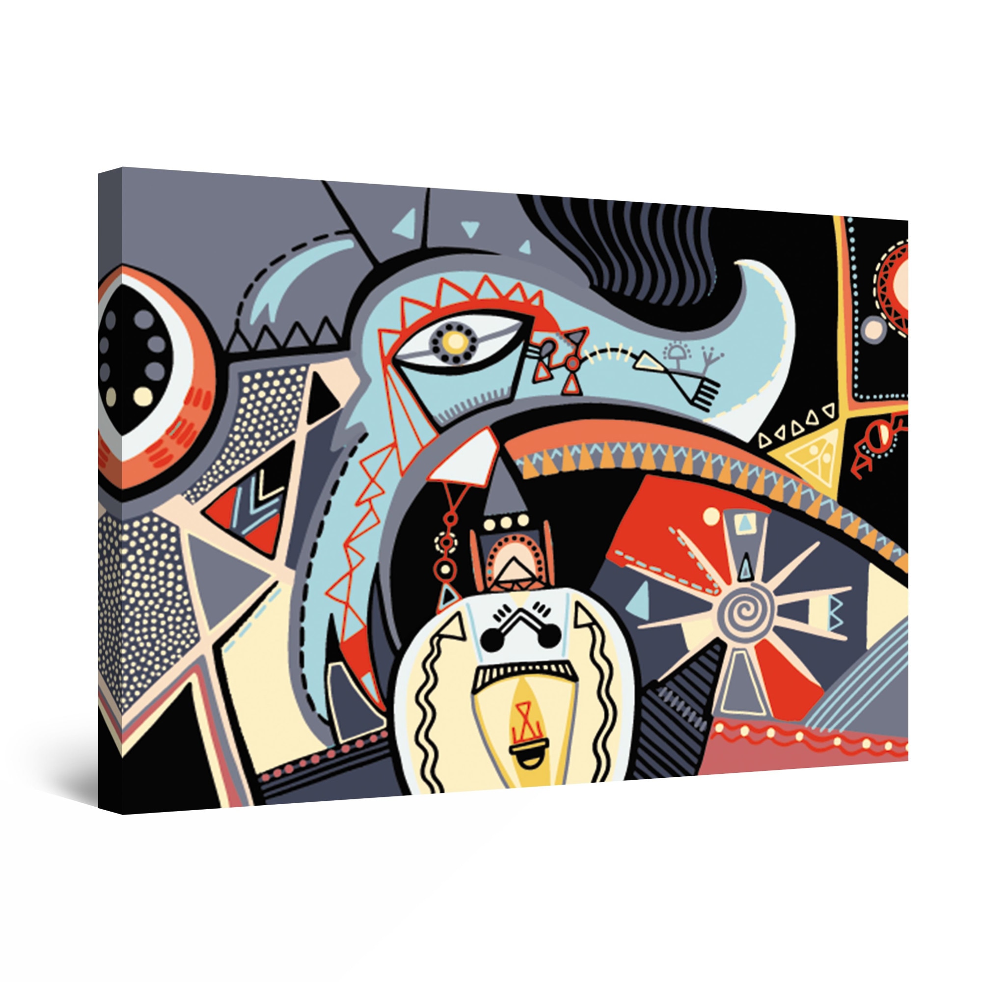 Tablou DualView Startonight Odisee Colorata, luminos in intuneric, 60 cm x 40 cm