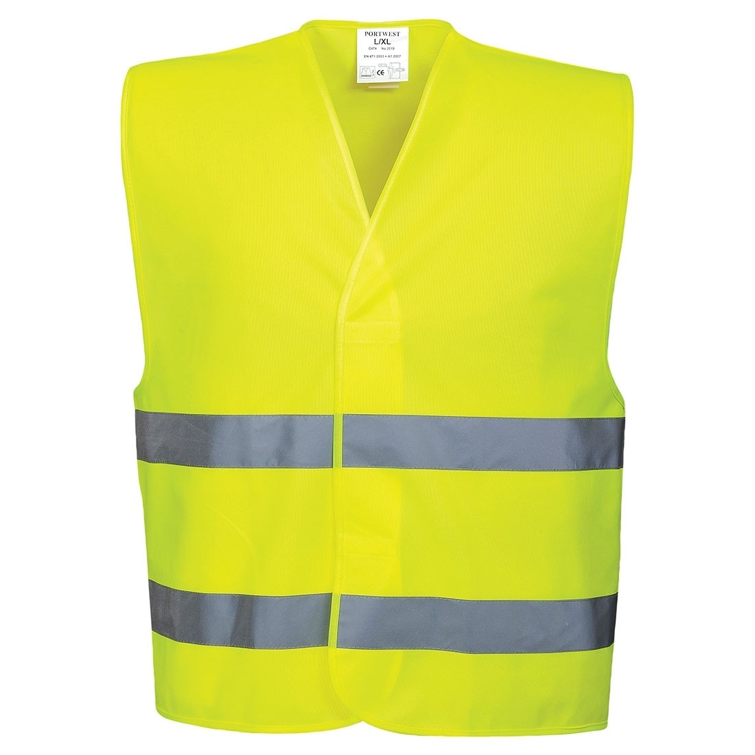 Vesta HI VIS cu doua benzi, Portwest, galben, L/XL