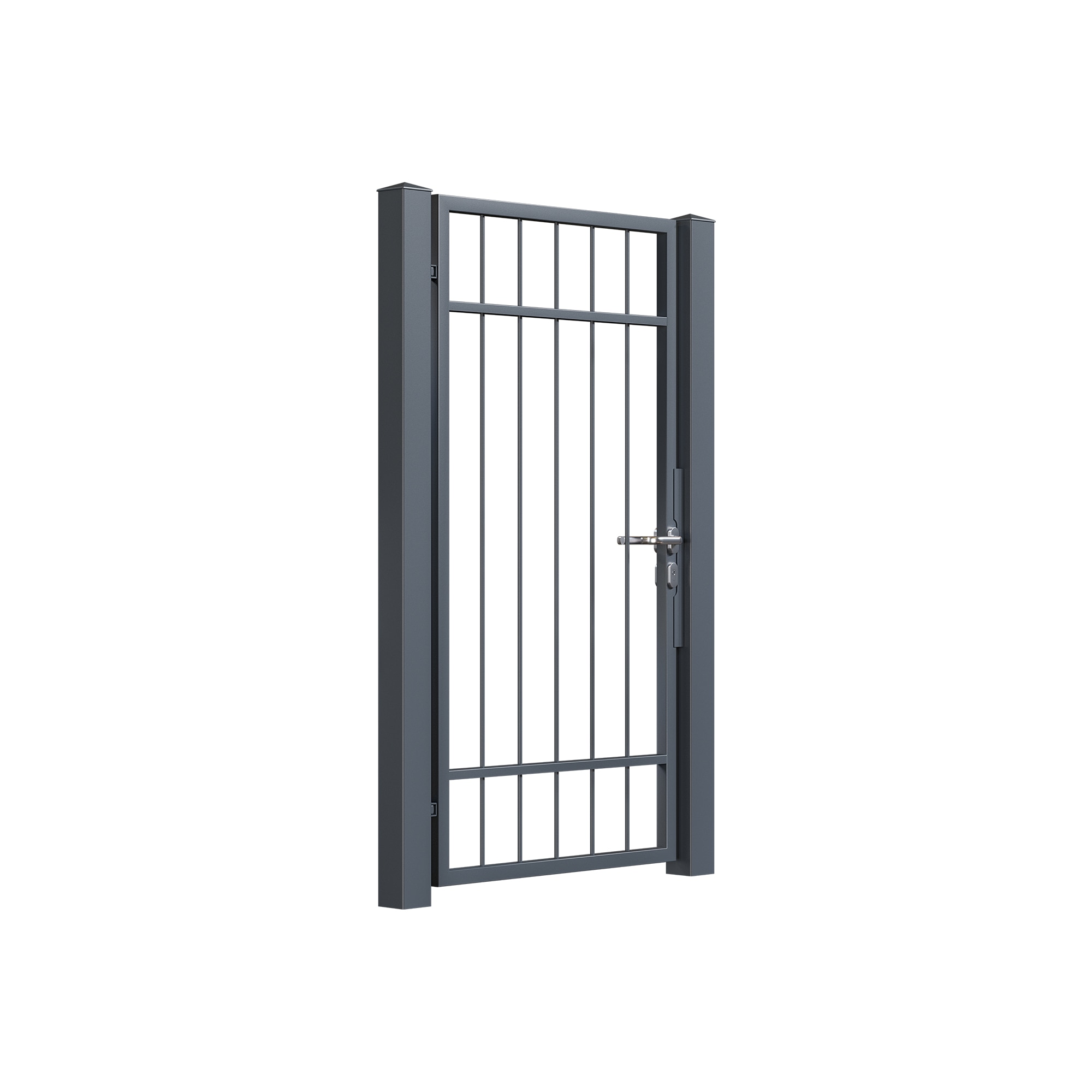 Poarta pietonala, Todome, moderna 45, gri antracit, 100 x 180 cm
