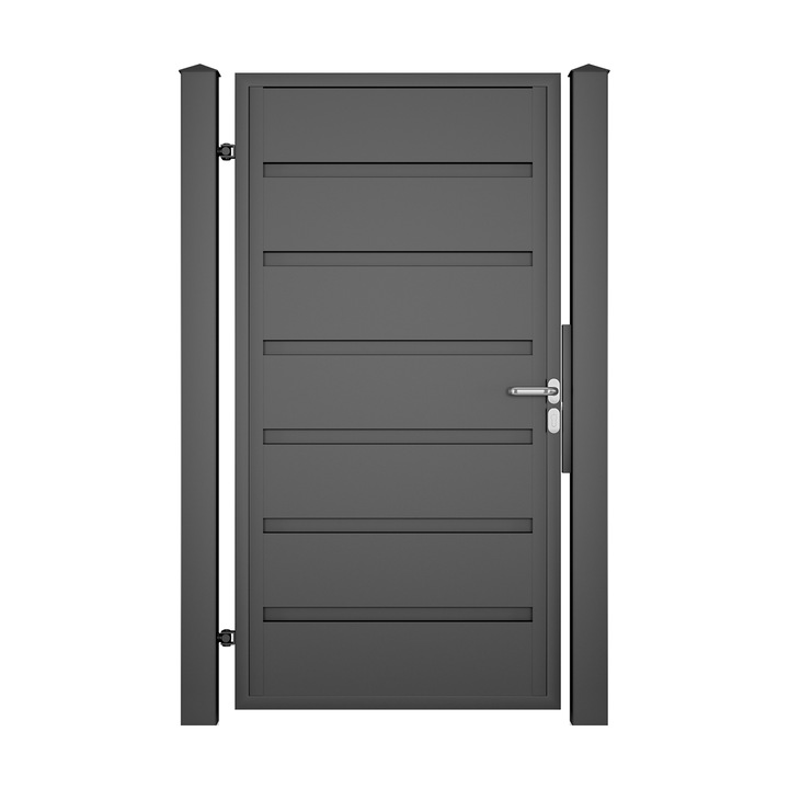 Poarta pietonala, Todome, moderna 17, negru, 100 x 180 cm