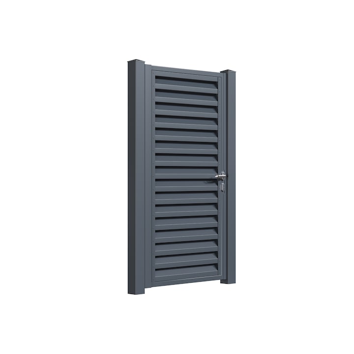 Poarta pietonala, Todome, moderna 44, gri antracit, 100 x 180 cm