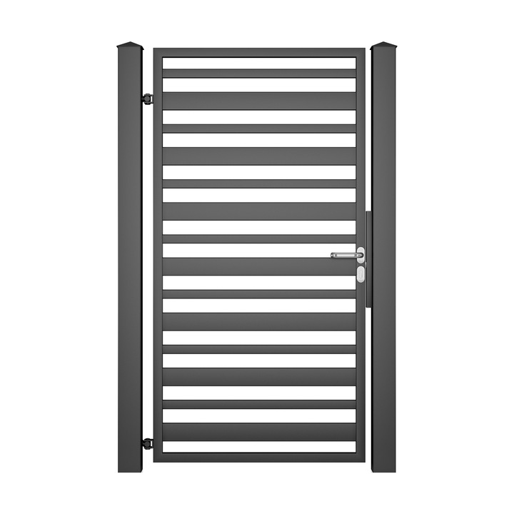 Poarta pietonala, Todome, moderna 12, negru, 100 x 180 cm