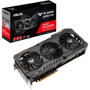 Placa video ASUS TUF Gaming Radeon™ RX 6800 XT GAMING OC, 16GB GDDR6, 256-bit Placa video ASUS TUF Gaming Radeon™ RX 6800 XT GAMING OC, 16GB GDDR6, 256-bit