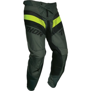 Pantaloni Thor Pulse Racer, Negru/Army, 34 Pantaloni Thor Pulse Racer, Negru/Army, 34