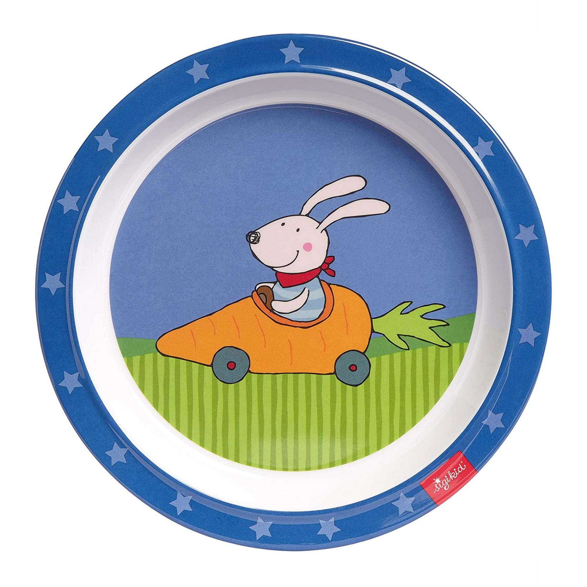 Farfurie copii Sigikid, Racing Rabbit, 21.5cm, melamina