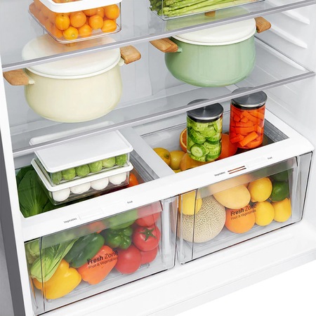 Frigider cu doua usi LG GTF916PZPYD, 592 l, Clasa A++, No Frost, WiFi, Dozator apa, Argintiu