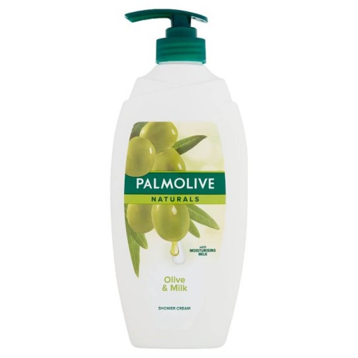 Gel de Dus PALMOLIVE Naturals Olive and Milk, 750 ml, cu Pompita, Extract de Lapte si Masline