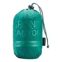 Hamac dublu, Grand Canyon, Bass Hammock Storm, verde inchis, sustinere 150 kg, 290 x 230 cm, cu 2 carabine metalice si legaturi