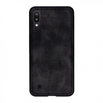 Husa Samsung Galaxy M10, Forcell, Denim - Negru Husa Samsung Galaxy M10, Forcell, Denim - Negru
