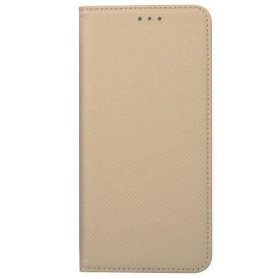 Husa Flip Apple iPhone 12,iPhone 12 Pro - iberry Smart Book Tip Carte Auriu