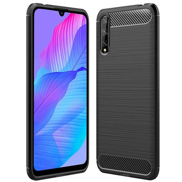 Husa Huawei P Smart S / Y8p TPU Carbon Neagra