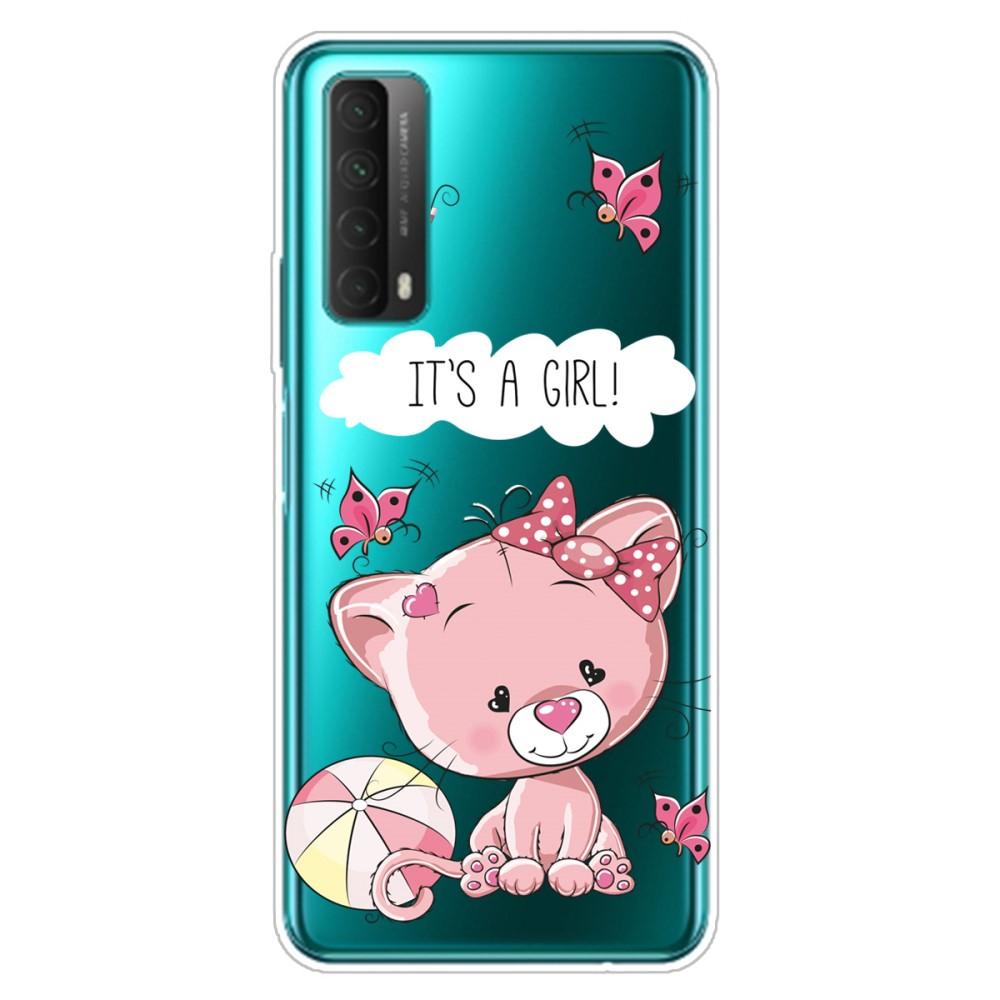 Husa silicon Huawei P Smart 2021 model Sweet Baby Panther, Silicon, TPU Viceversa Multicolor