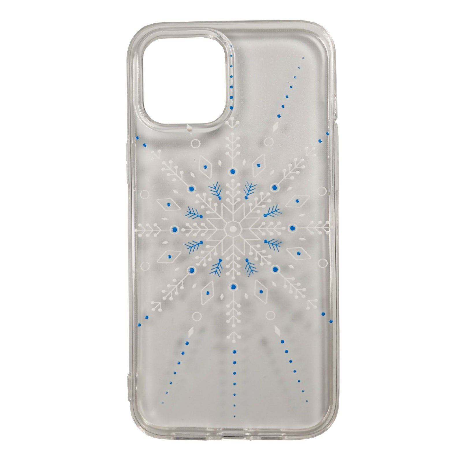 Husa Craciun Apple iPhone 12 Pro Max model Snowflake, Antisoc, TPU, Viceversa Transparent/Alb
