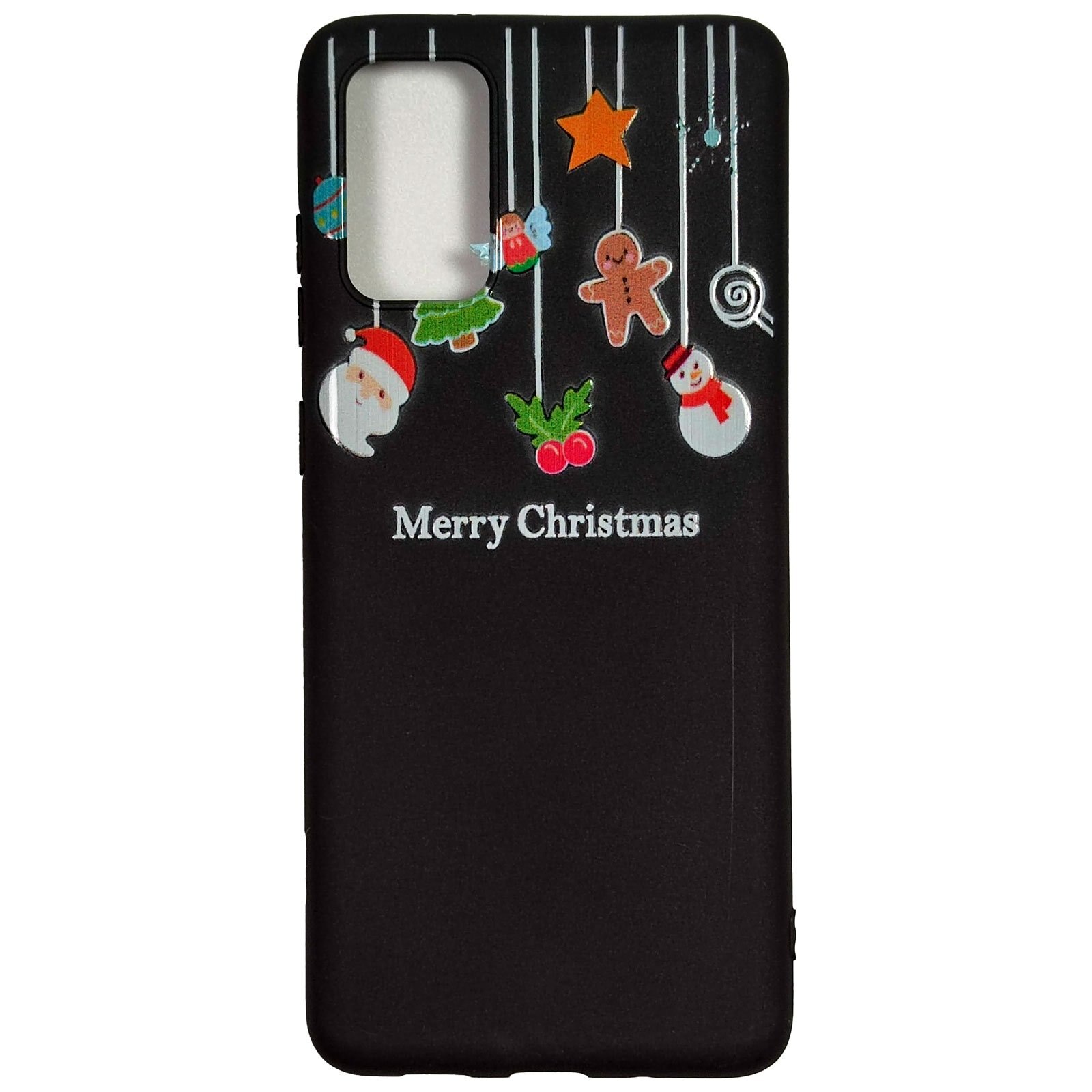 Husa Craciun Samsung Galaxy S20 Plus model Merry Christmas, Silicon, Antisoc, Viceversa Negru