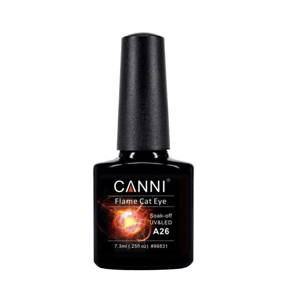 Oja semipermanenta Canni, 3D Flame Cat Eye, 7.3 ml, cod A26