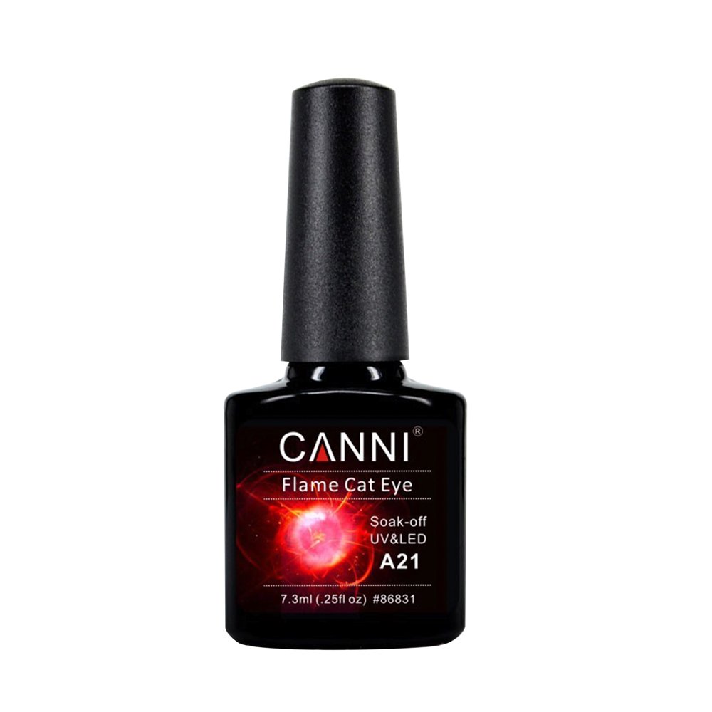 Oja semipermanenta Canni, 3D Flame Cat Eye, 7.3 ml, cod A21