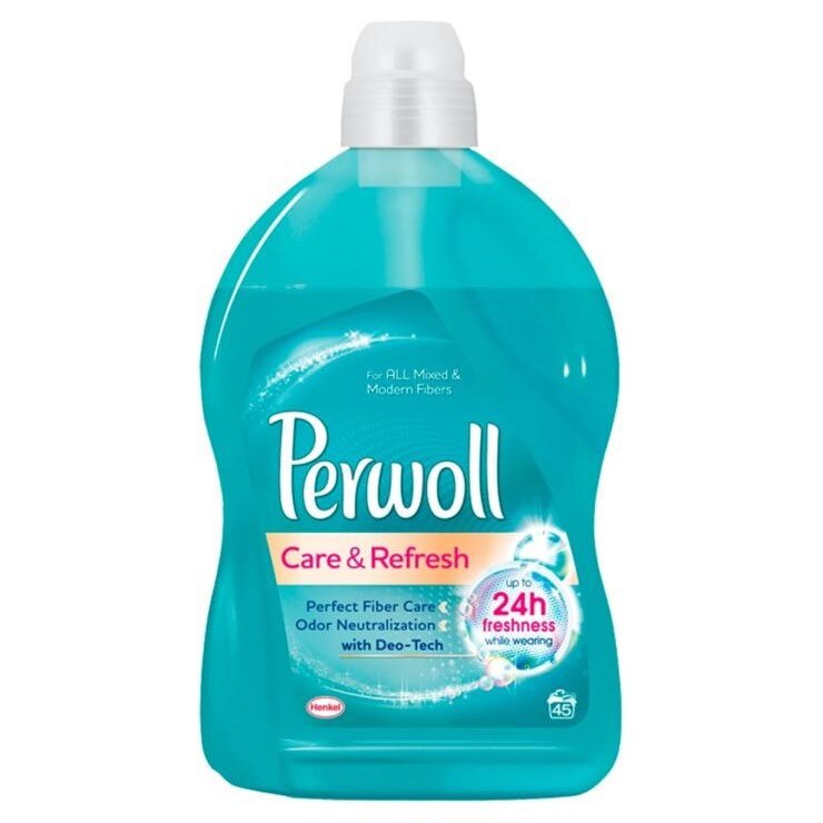Detergent rufe colorate Care&Refresh automat, Perwoll, 2,7l pentru fibre