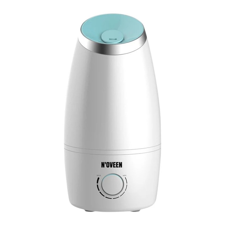 Umidificator/Aromaterapie cu efect de flacara din sare cristalina, alb