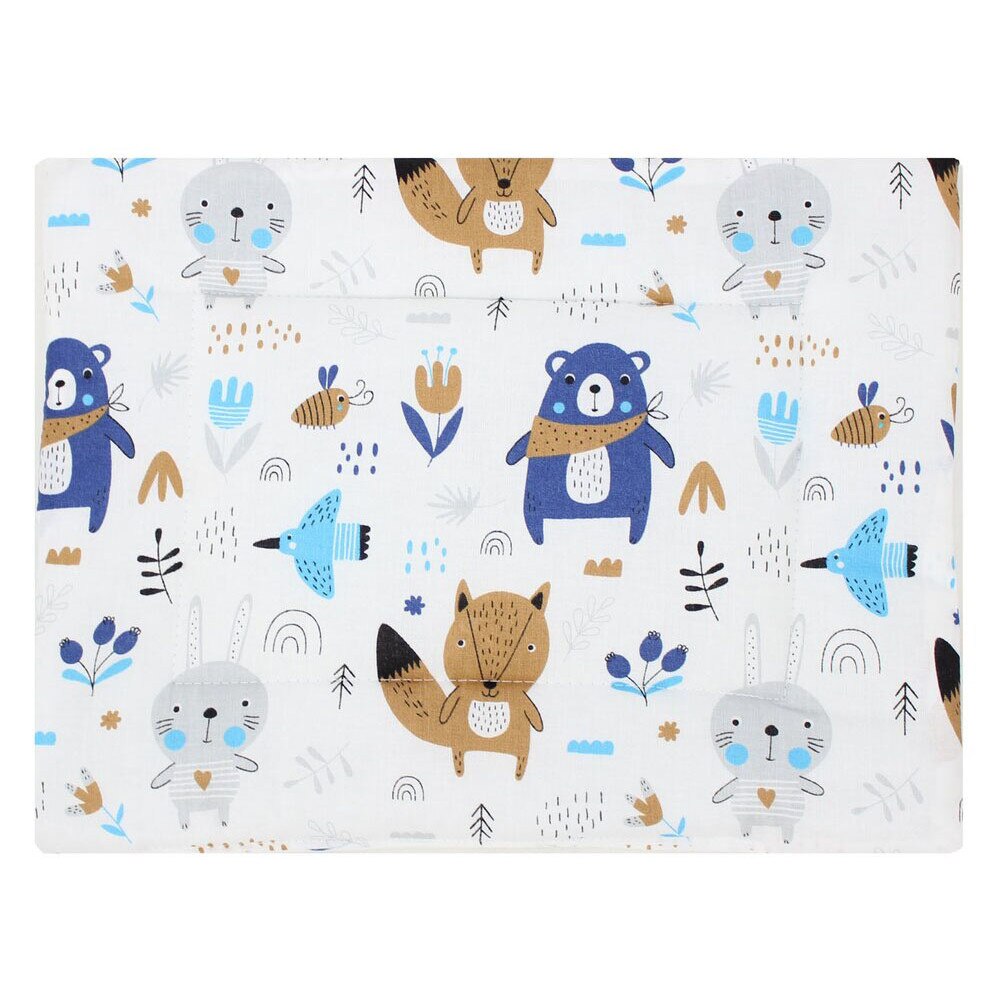 Perna slim, ursulet cu esarfa albastra, 37 x 28 cm