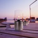 Lampa cu ulei Stelton, EM, H 18.5 cm, timp de ardere 40 de ore, fitil din fibra de sticla, usor de curatat si folosit, pentru interior sau exterior, design minimalist, inox