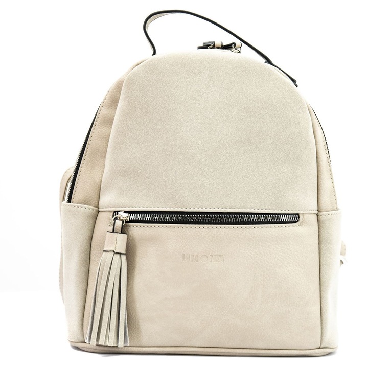 Rucsac dama Lamonza Azalya 27x13x28 cm gri