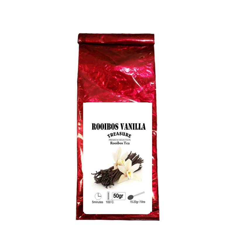 Ceai Rooibos cu Vanilie,infuzie,punga 50gr,Treasure