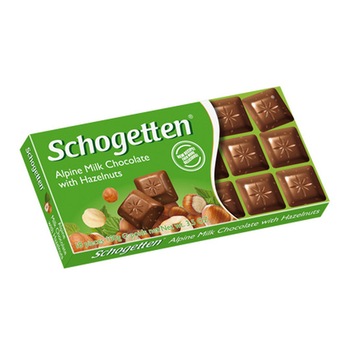 Pachet 10 x Ciocolata cu lapte si alune 100g Schogetten Pachet 10 x Ciocolata cu lapte si alune 100g Schogetten
