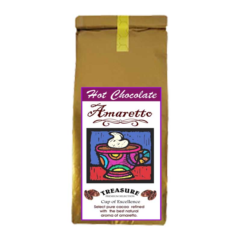 Ciocolata calda cu aroma de Amaretto ,200 g ,Treasure