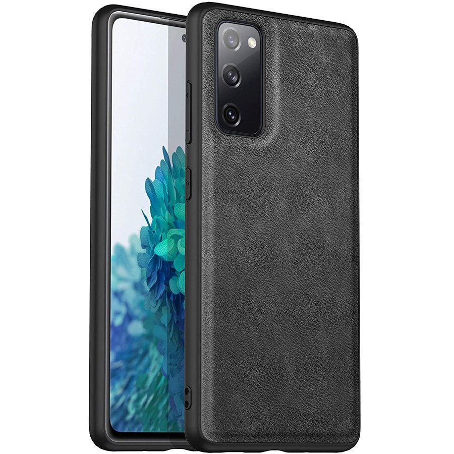 Husa protectie pentru Samsung Galaxy S20, Ultra Slim, din piele, Gri, Joyshell