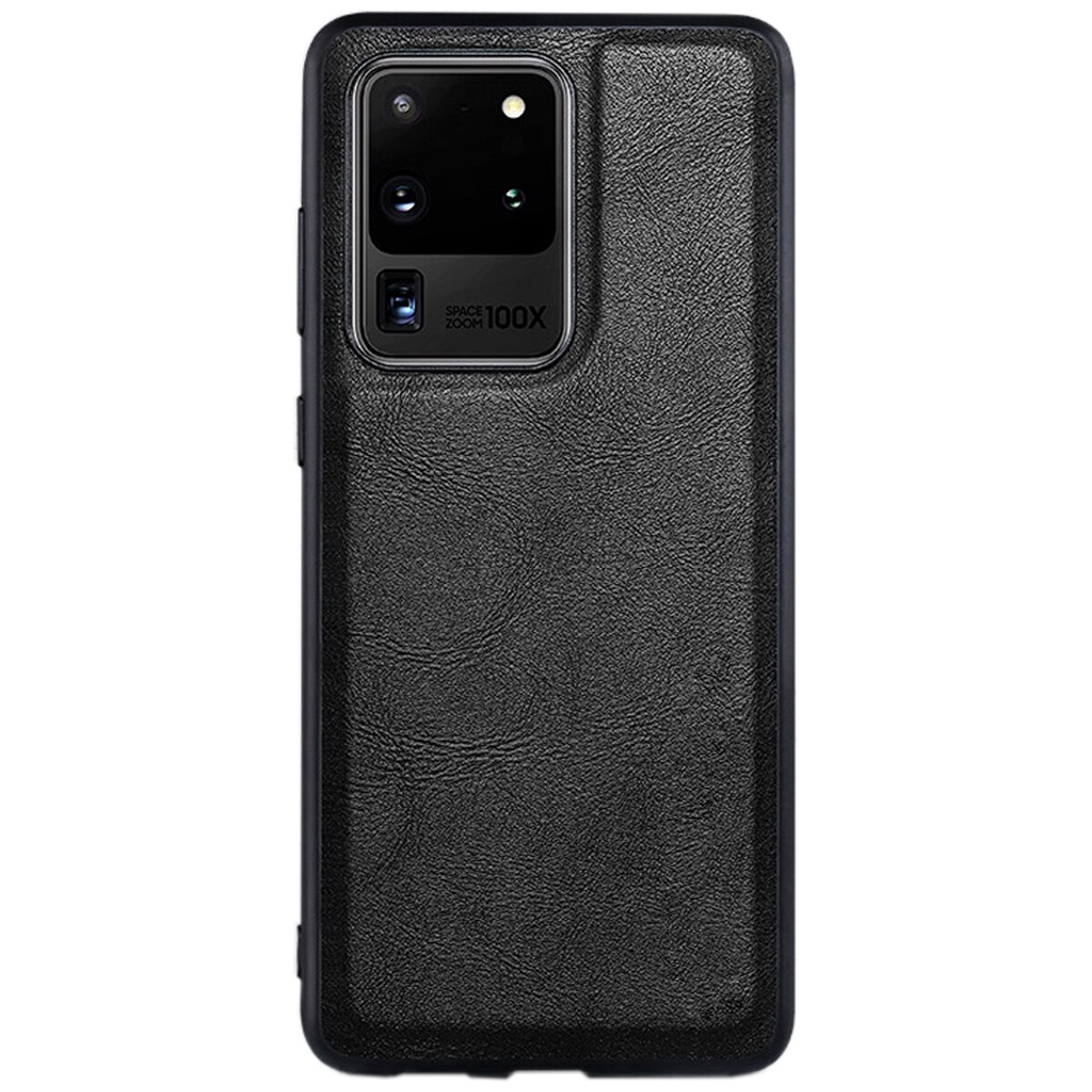 Husa protectie pentru Samsung Galaxy S20 Ultra, Ultra Slim, din piele, Negru, Joyshell