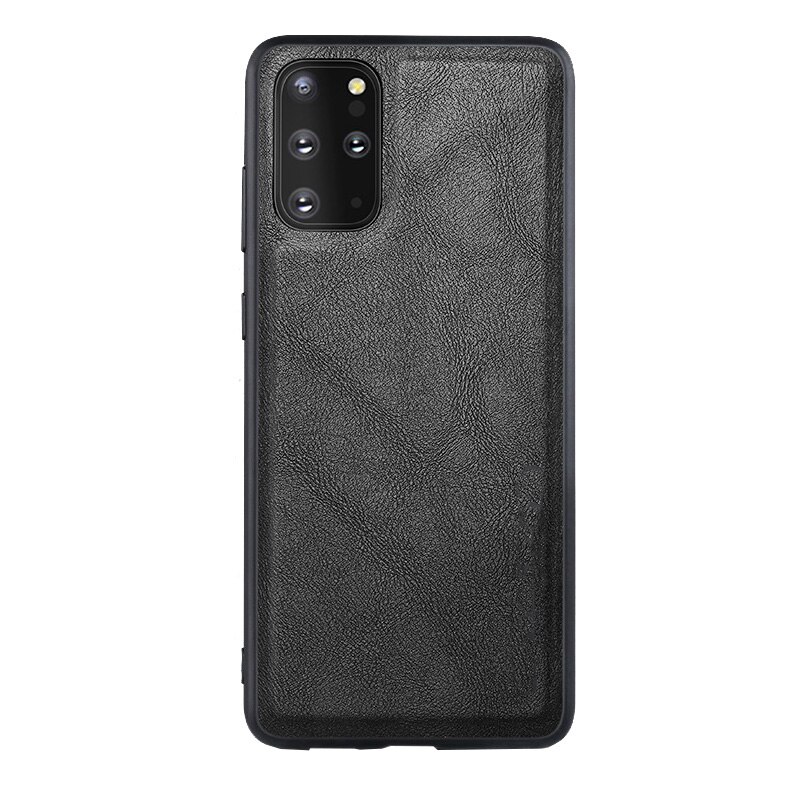 Husa protectie pentru Samsung Galaxy S20 Plus, Ultra Slim, din piele, Negru, Joyshell