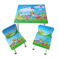set masuta activitati mappy happy cu 2 scaune din lemn multicolor imagen 3_0_
0