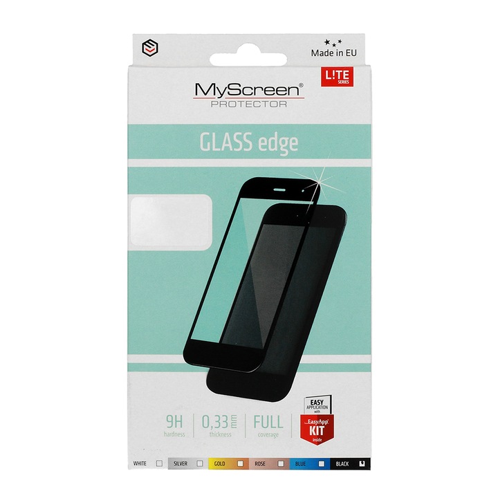 Стъклен протектор MyScreen Protektor, Lite Glass Edge Full Glue, за Samsung Galaxy S20 FE, Черен
