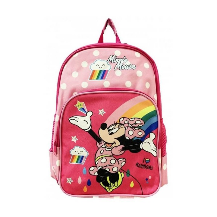Disney Minnie hátizsák szivárvány 40cm