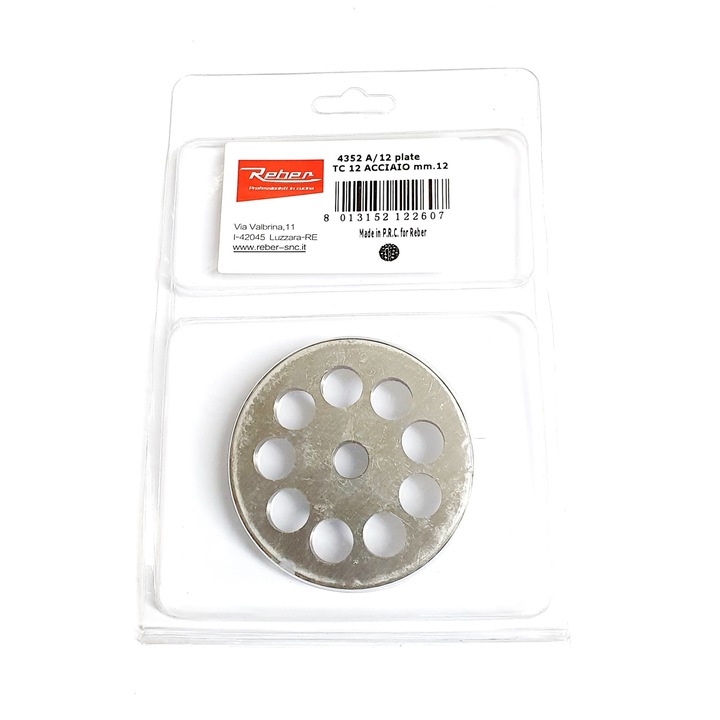 Sita INOX nr.12 granulatie 6mm, diametru 69.5mm, grosime 8.3mm, Reber