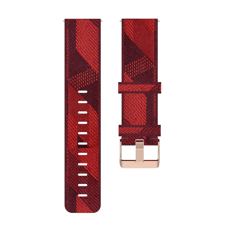 Nylon óraszíj szélessége 20mm, vivomove 3, vivoactive 3, forerunner 245, forerunner 645, piros, eR DL