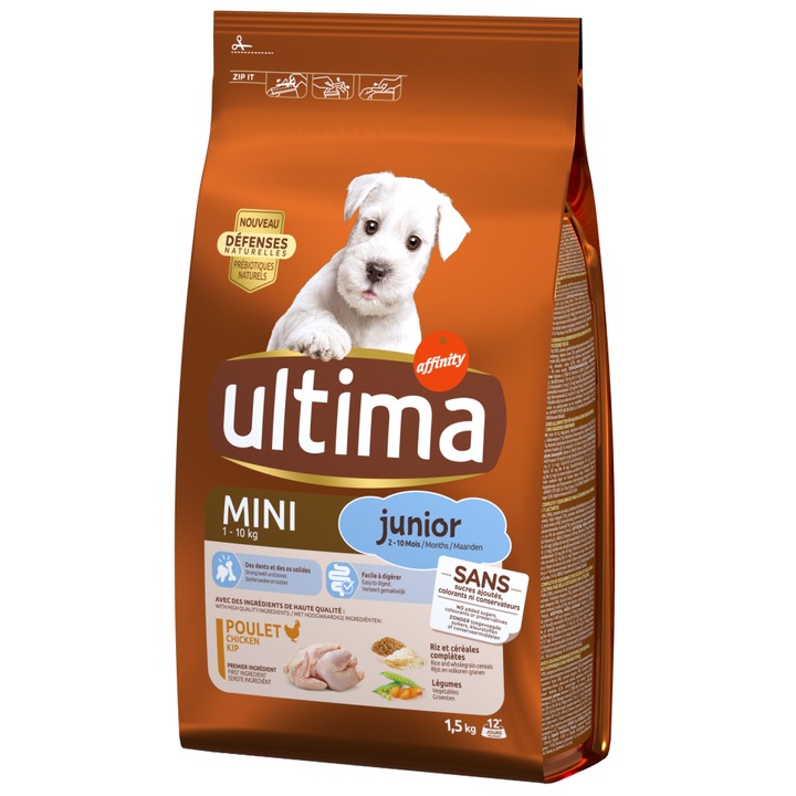 Hrana uscata pentru caini Ultima Mini Junior, 1.5Kg