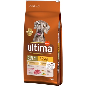Hrana uscata pentru caini Ultima Medium & Maxi Adult. Vita, 12Kg Hrana uscata pentru caini Ultima Medium & Maxi Adult. Vita, 12Kg