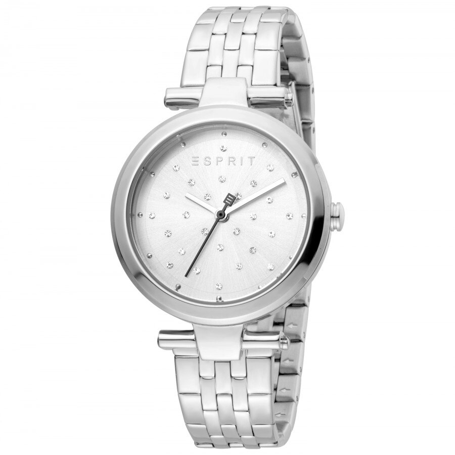 Ceas de dama, Esprit ES1L167M0065, cu bratara metalica, Argintiu