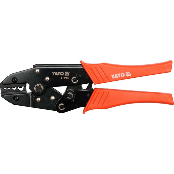 Клещи за кримпване на кабелни обувки Yato, 230 мм, 1.5 – 10 мм²